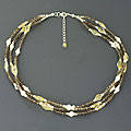 Sterling Silver Multi-gemstone Necklace (India)