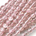 Rose Quartz Gemstone 4 mm Round Pink Beads