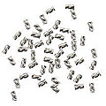Sterling Silver 2x3-mm Twisted Crimp Beads (Pack of 50)