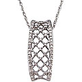 Sterling Silver 1/10ct TDW Diamond Necklace