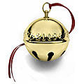 Wallace Goldplated Sleigh Bell 19th Edition Ornament