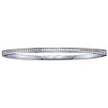 Stainless Steel 1/10ct TDW Diamond Bangle Bracelet (I-J, I2-I3)