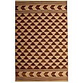 Hand-woven Buje Flatweave Cotton Dhurry Rug (4' x 6')