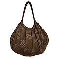'Chocolate Flowers' Shoulder Bag (Indonesia)