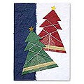 Set of 8 'Twin Trees' Holiday Greeting Cards (Thailand)