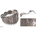 Sterling Silver 'Royal Peacock' Bracelet (India)