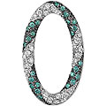 14k Gold 1/2ct TDW Blue and White Diamond Necklace (H-I, I2-I3)