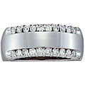 14k White Gold 1/2ct TDW Diamond Anniversary Band