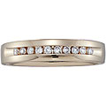Men's 1/4CT 14K Gold and Diamond Band