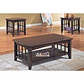 Solid Hardwood 3-piece Coffee Table/ End Table Set