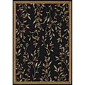 Bellaire Black Woven Floor Rug (2'5 x 4'2)