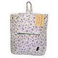American Mills Quilted Purple Floral Backpack