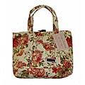 American Mills Quilted Gold Floral Small Tote