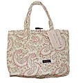 American Mills Quilted Pink Paisley Small Tote