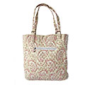 American Mills Quilted Pink Paisley Large Tote