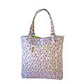 American Mills Quilted Purple Floral Large Tote