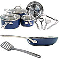 Roy Yamaguchi Fusion Blue 11-piece Cookware Set