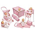 Doll Gear 5-piece Set with Portable Playpen