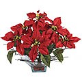 Poinsettia Silk Flower Arrangement