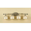 Chloe 4-light Silver Vanity