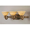 Claret Finish/ Mocha Swirl Glass 3-light Wall Sconce