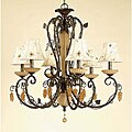 Antique Bronze 6-light Chandelier