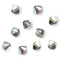 Black Diamond AB Austrian Crystal 4-mm Bicone Beads (Case of 50)