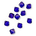 Cobalt Blue Austrian Crystal 4-mm Bicone Beads (Case of 50)