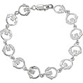 Sterling Silver Claddagh Bracelet