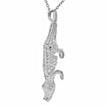 Sterling Silver Movable Alligator Necklace