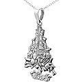 Sterling Silver Christmas Tree Necklace