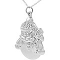 Sterling Silver Snowman Necklace