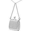 Sterling Silver Hinged Coin Purse Necklace