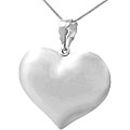 Sterling Silver Puffed Heart Necklace