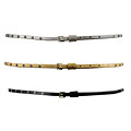 Linea Pelle Women's Metallic Rhinestone Belt