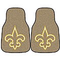 New Orleans Saints 2-piece Logo Car Mat Set