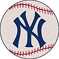 New York Yankees Baseball 27-inch Rug