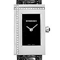 Burberry Women's Black Alligator Diamond Watch