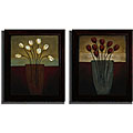 Eve Shpritser 'Tulips Aplenty' Framed Art (Set of 2)