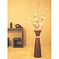 Cream White Lilies in Plantation Floor Vase