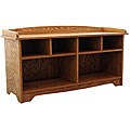 Solid Oak Upper Cubby Bench