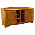 Cubby Bench with Doors Golden Oak