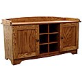 Special Walnut Cubby Bench with Doors