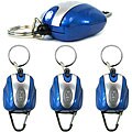 Retractable Key Ring LED Lights with Belt (Set of 3)