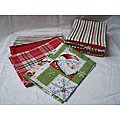 'Santa's Portrait' Kitchen Towels (Set of 12)