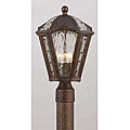 Mosaic Bronze Tortoise Shell Outdoor Post Light