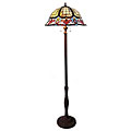 Tiffany-style Victorian Design Bronze Finish Floor Lamp
