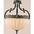 Sultan Bronze Oro 6-light Semi-flush Ceiling Lamp