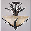 Wheat 3-light Semi Flush Ceiling Lamp