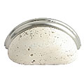 Granite and Nickel 3-inch Cup Pull